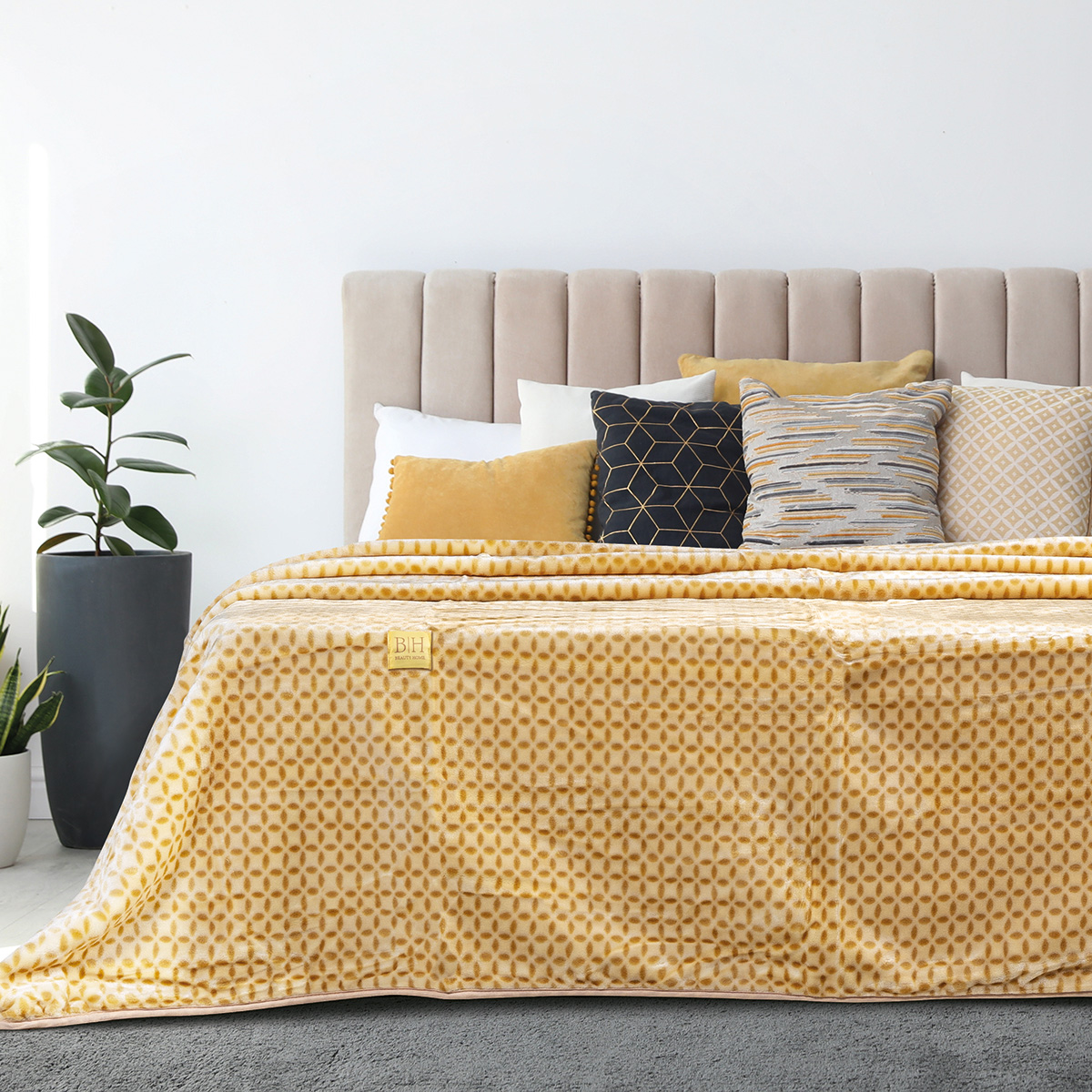 Beauty Home Κουβέρτα μονόχρωμη υπέρδιπλη Art 11000 σε 6 αποχρώσεις 220x240